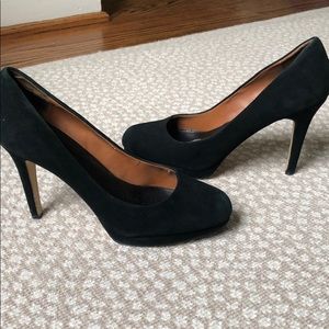 Banana Republic Black Suede Pumps 7.5